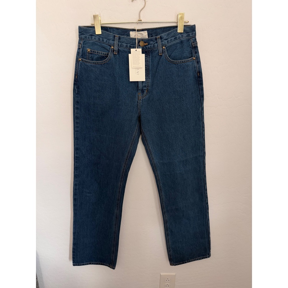 The Great The Wayne Americana Jeans High Rise Straight Leg Made in USA Sz 28 NWT